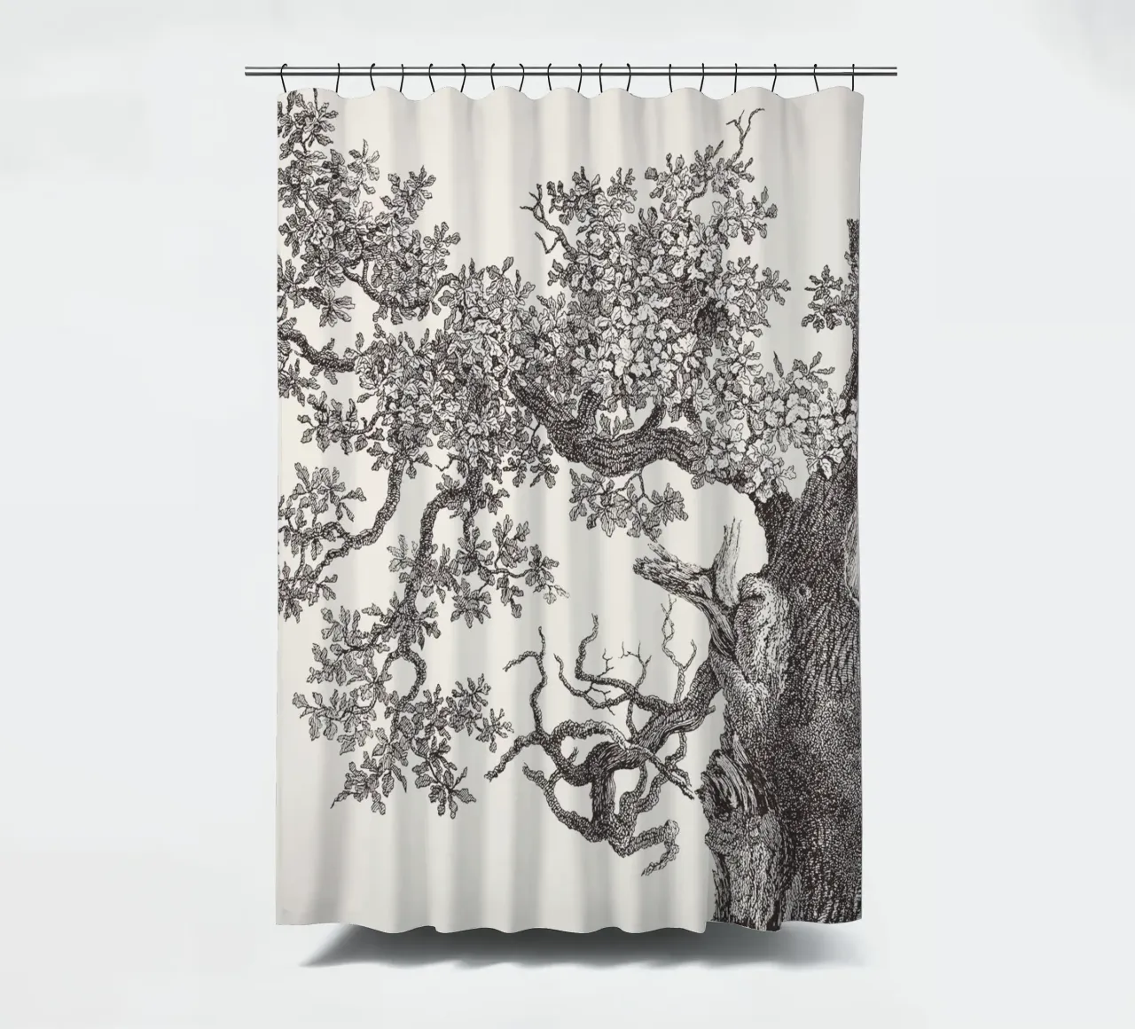Oak Tree Top shower curtain by apoloprints