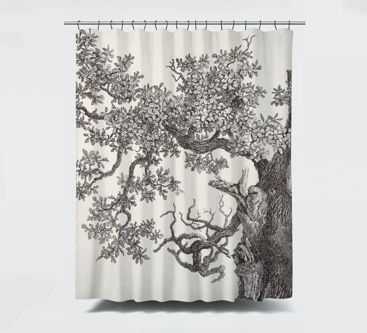 Oak Tree Top shower curtain by apoloprints