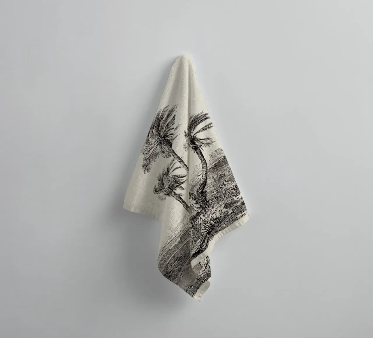 Palm Tree Group asciugamano da bagno da apoloprints