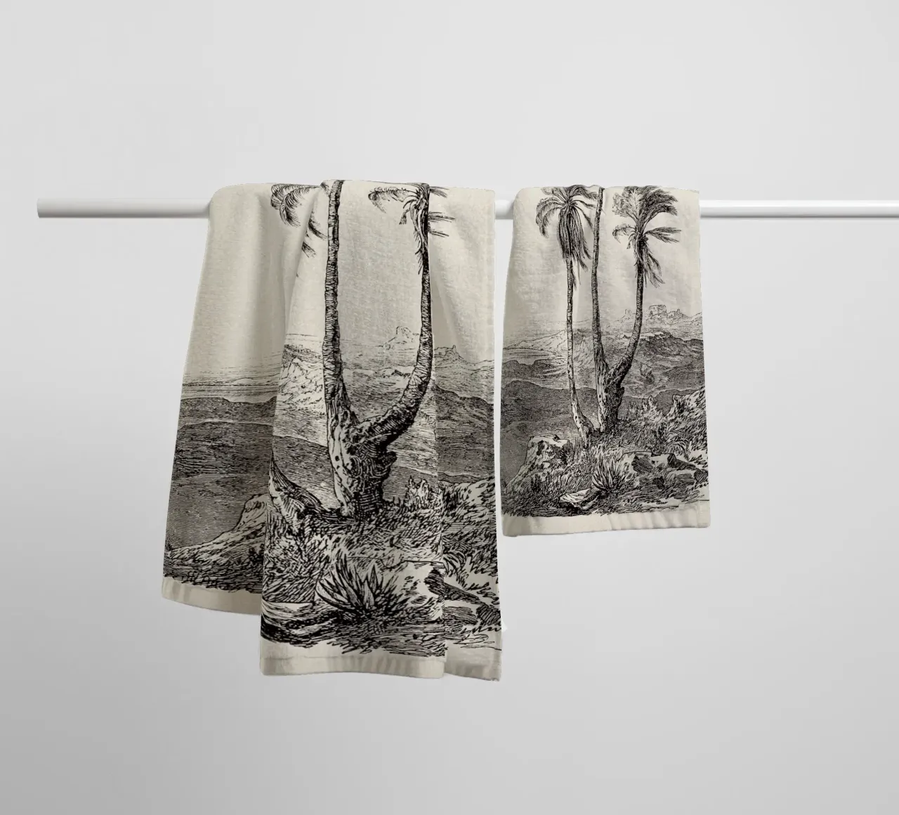 Palm Tree Group asciugamano da bagno da apoloprints