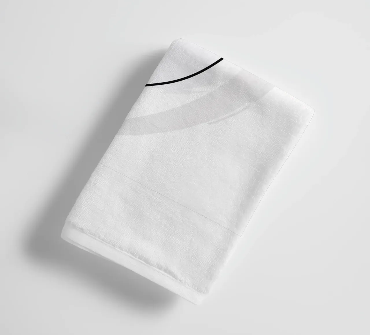 Cigno a una linea asciugamano da bagno da Addillum