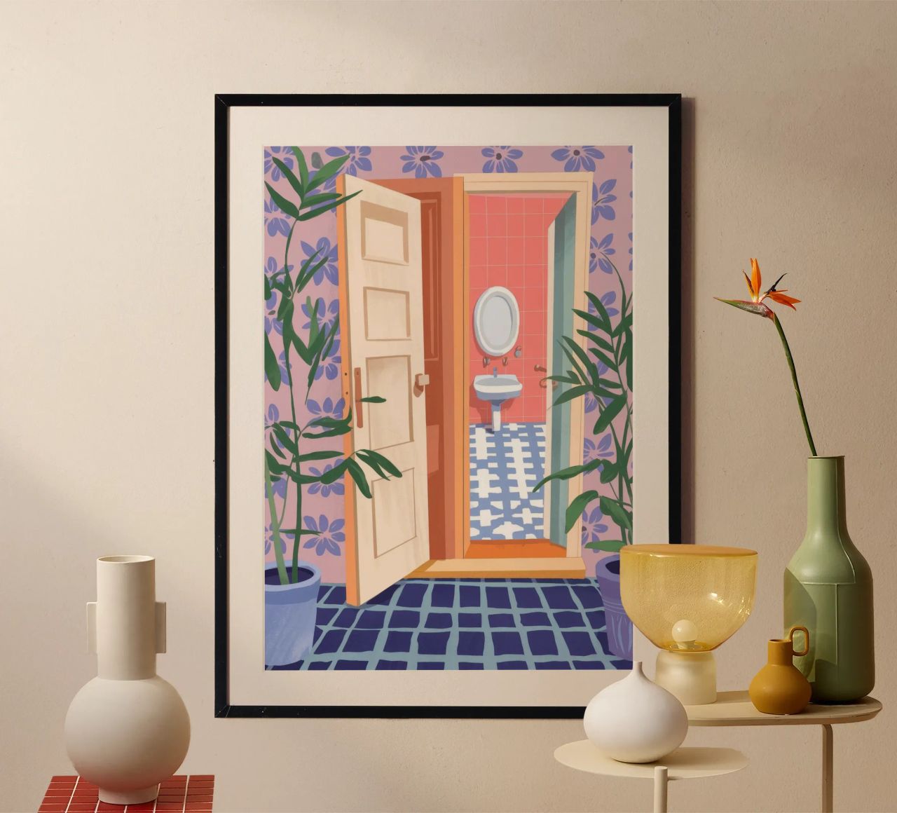 Pastell Rückzug Poster von Artie Shifa