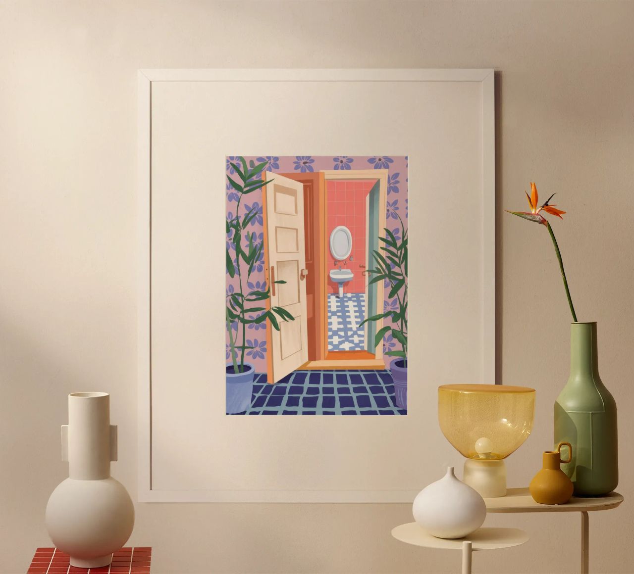 Pastell Rückzug Poster von Artie Shifa