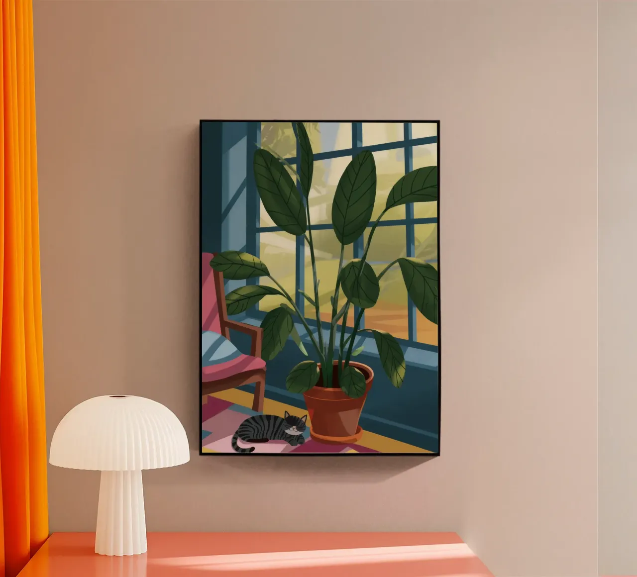 Plant harbour acrylic glass by Artie Shifa