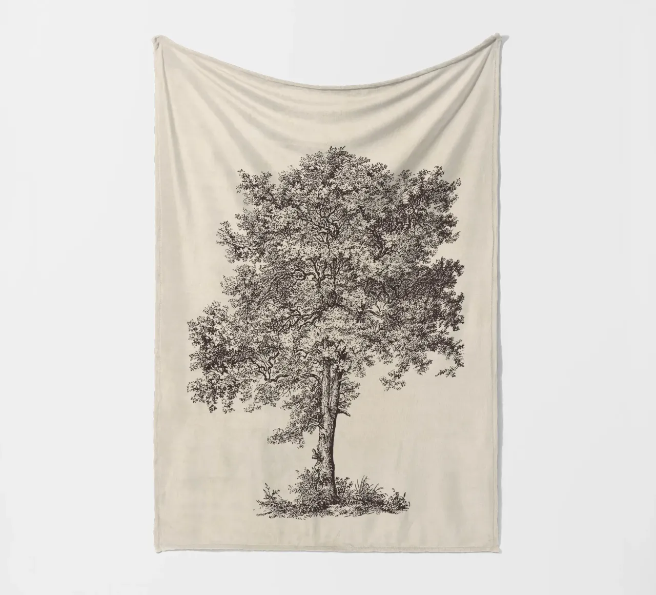 Tree Sketch - Sycamore Maple coperta in pile da apoloprints