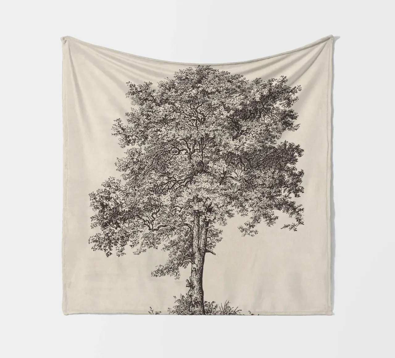 Tree Sketch - Sycamore Maple coperta in pile da apoloprints