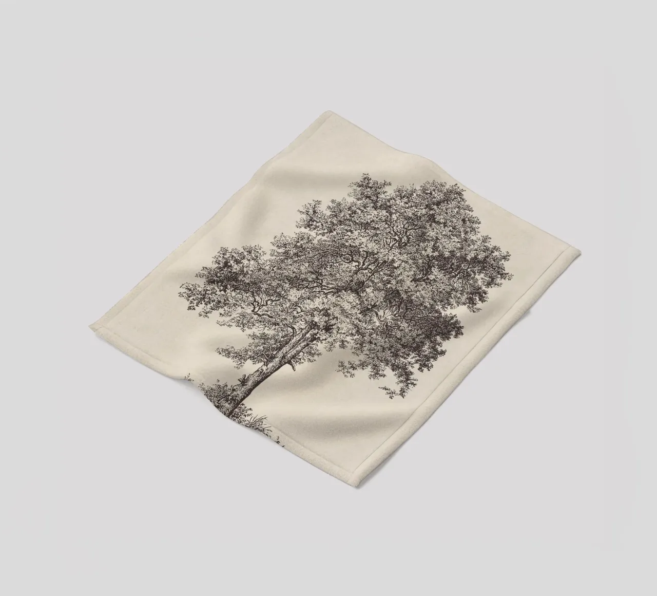 Tree Sketch - Sycamore Maple coperta in pile da apoloprints