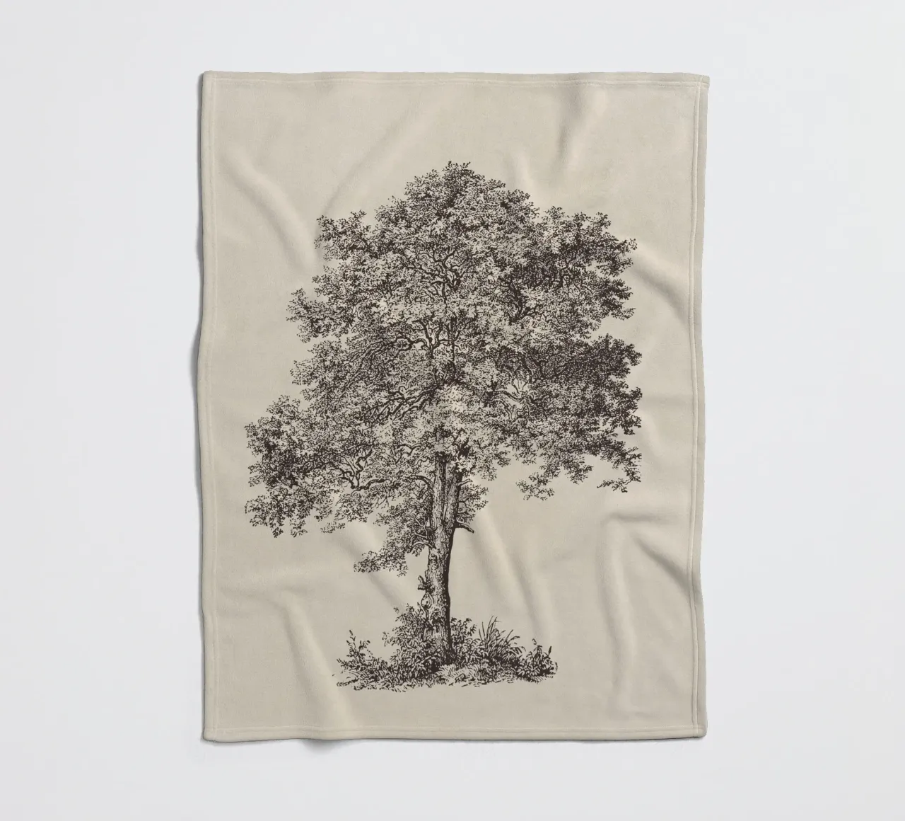 Tree Sketch - Sycamore Maple coperta in pile da apoloprints