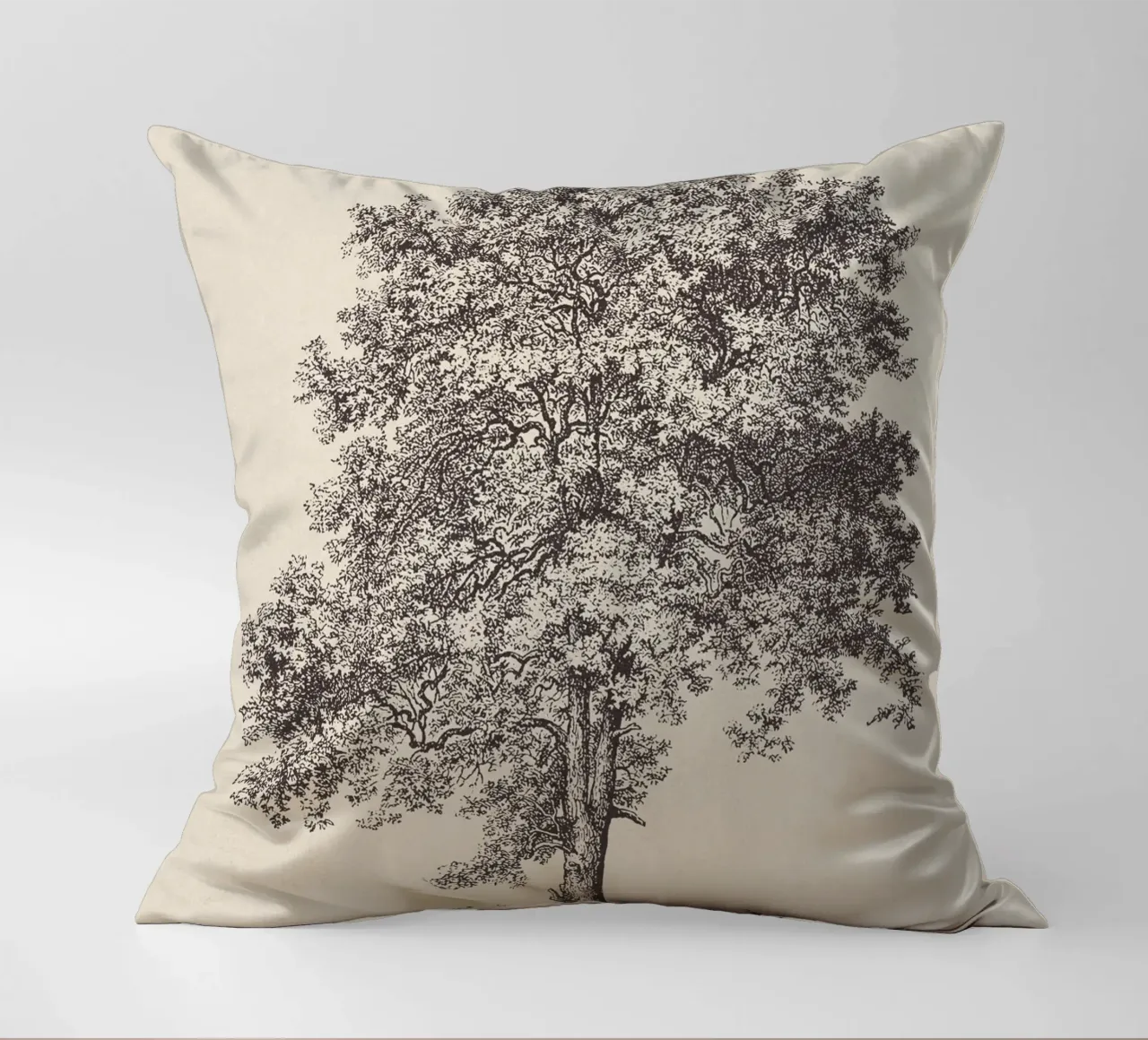 Tree Sketch - Sycamore Maple cuscino da apoloprints