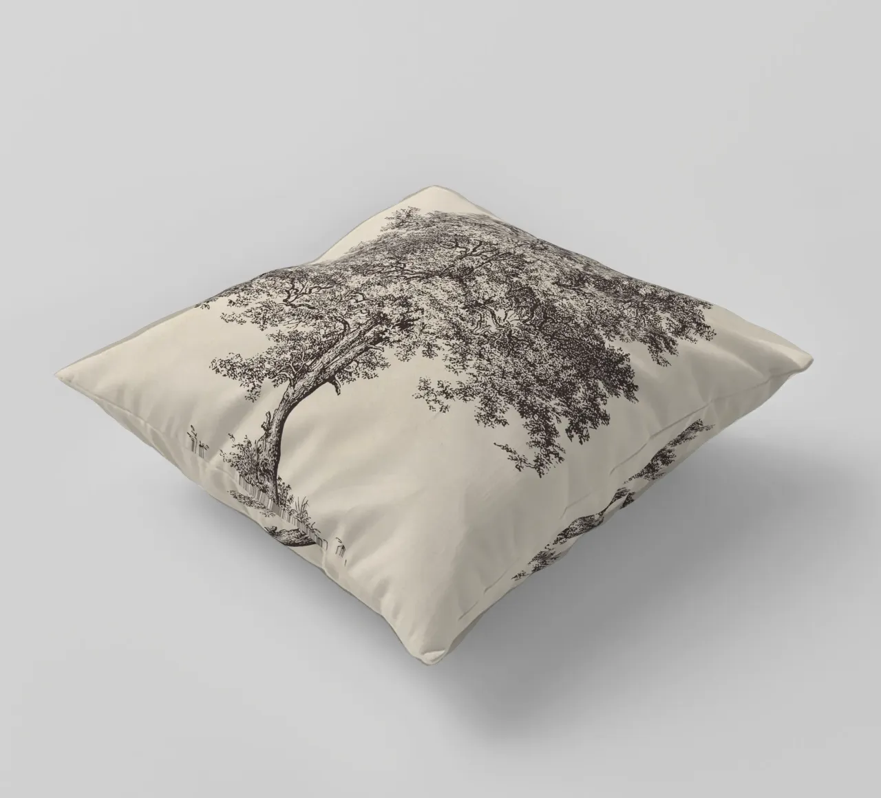 Tree Sketch - Sycamore Maple cuscino da apoloprints