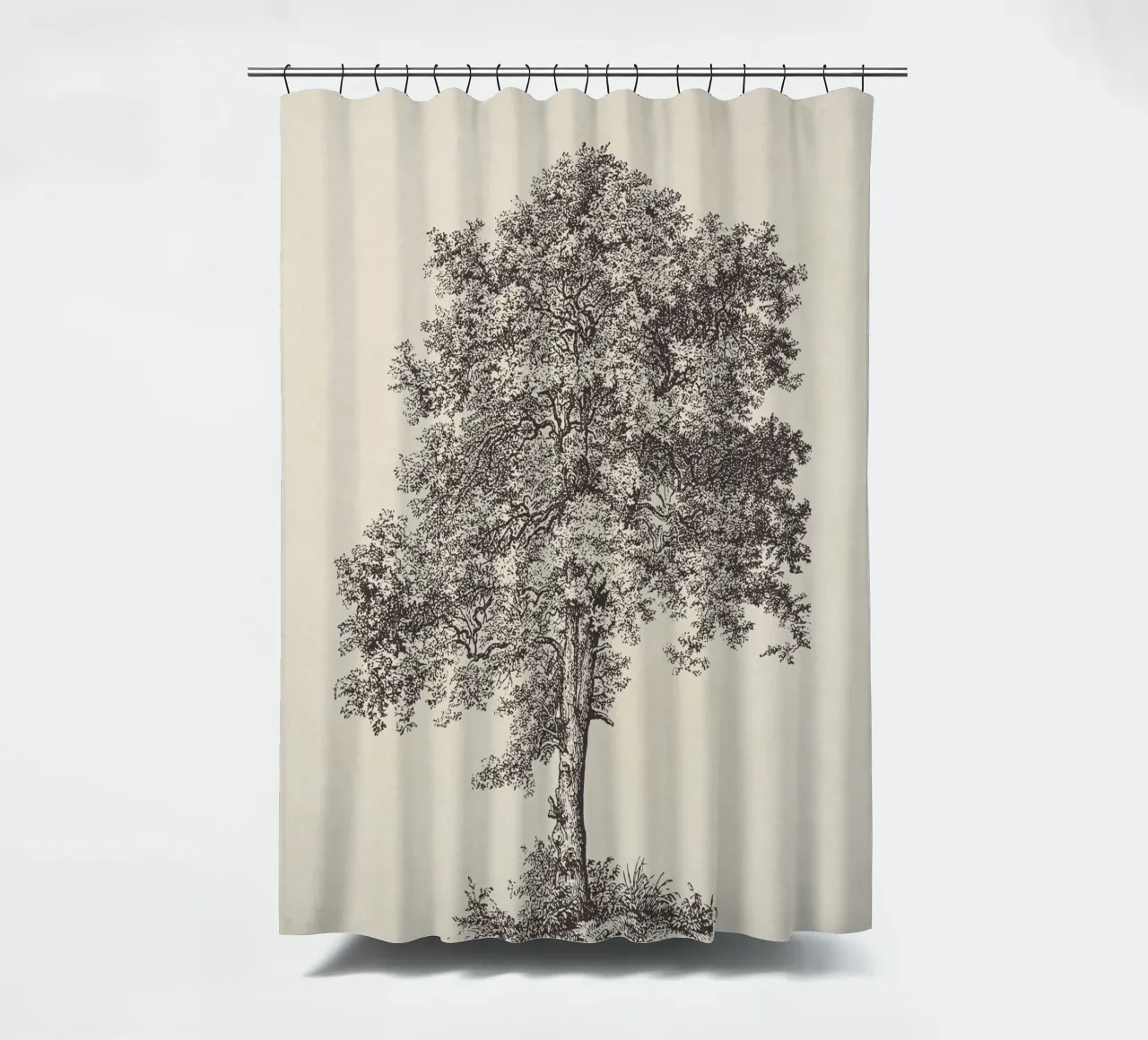 Tree Sketch - Sycamore Maple tenda da doccia da apoloprints