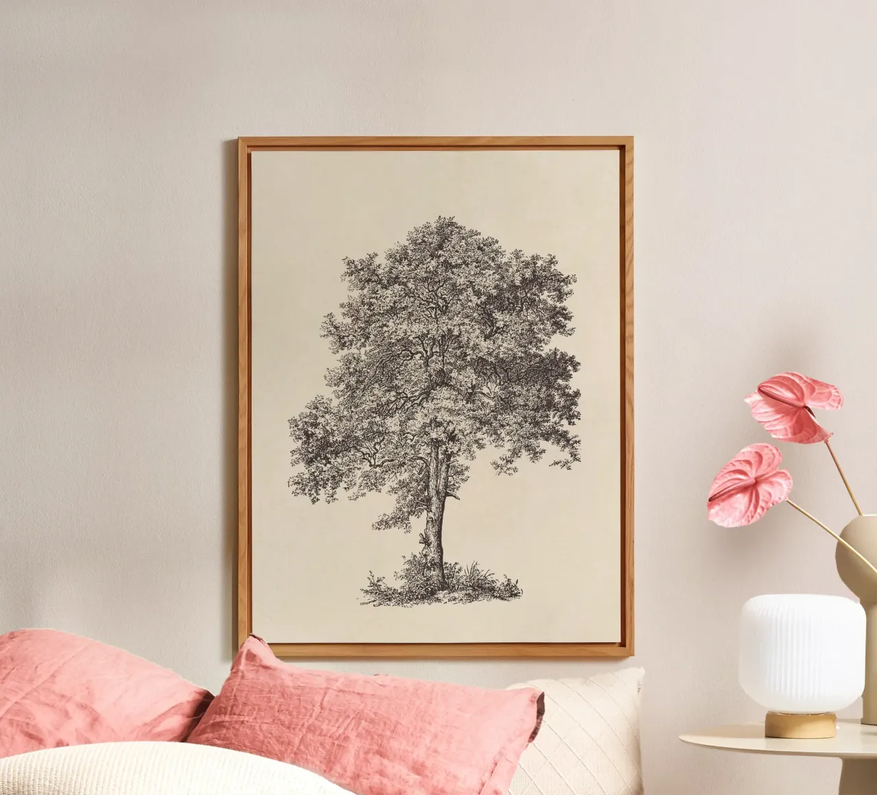 Tree Sketch - Sycamore Maple alluminio dibond da apoloprints