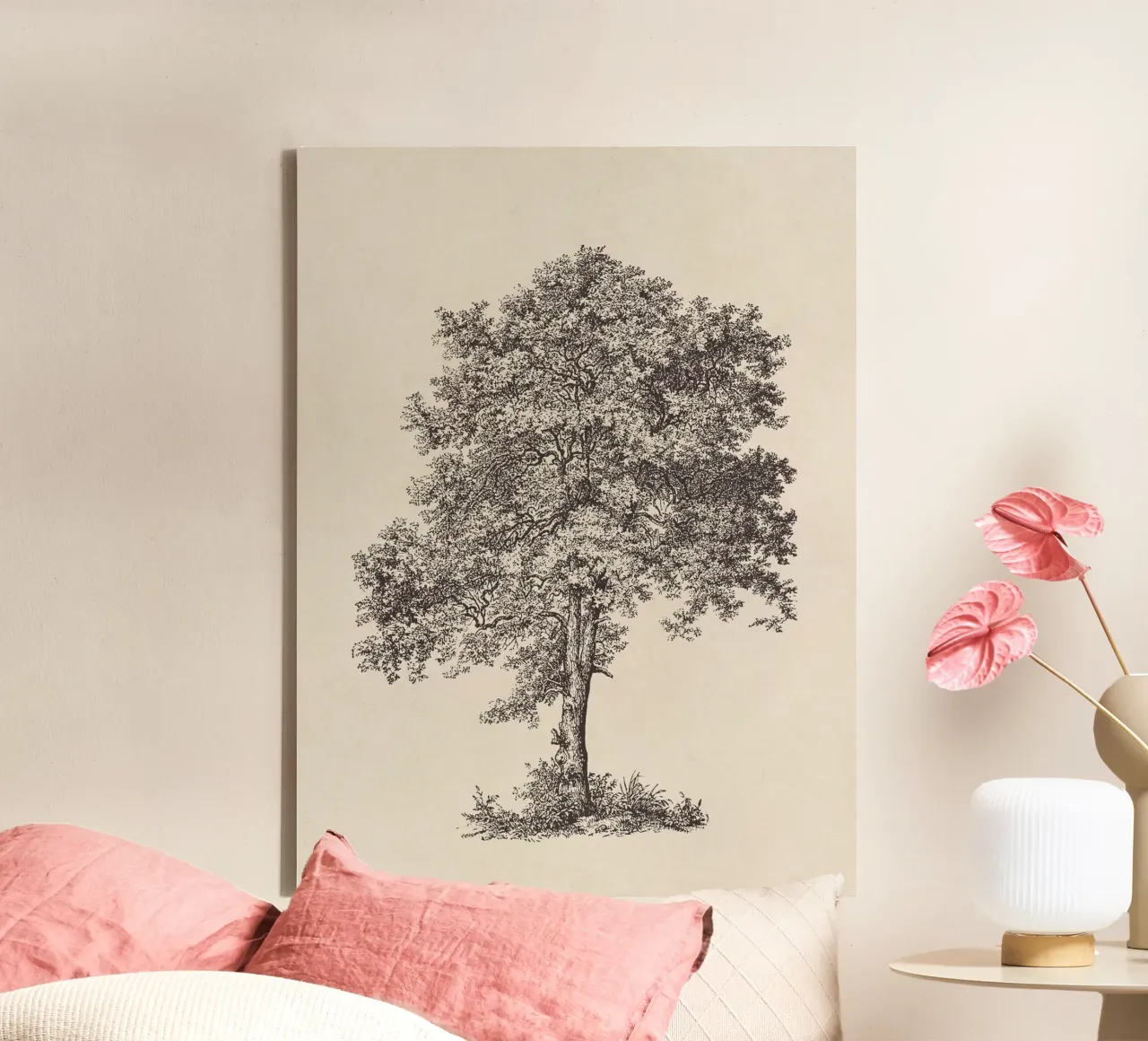 Tree Sketch - Sycamore Maple canvas by apoloprints