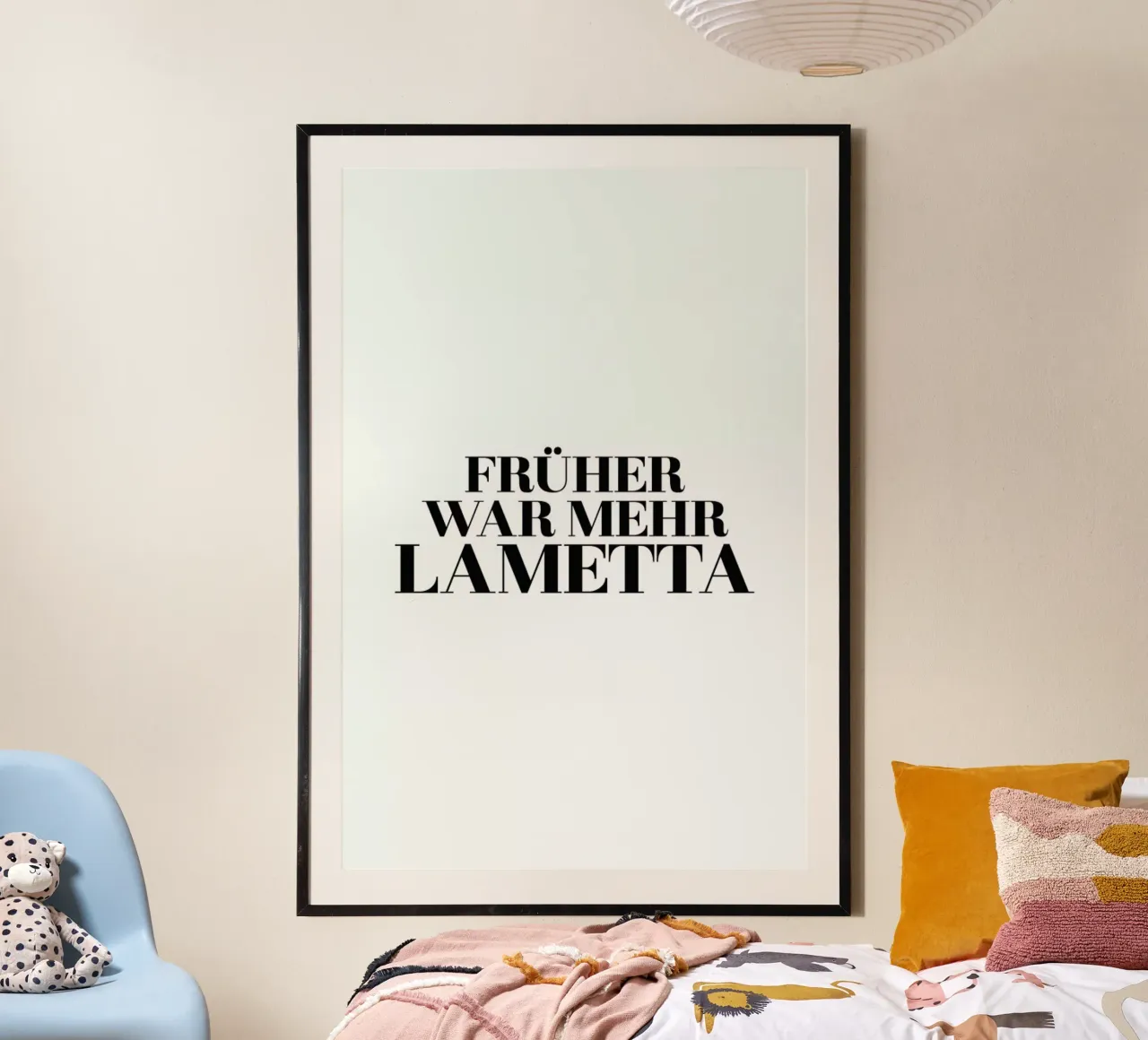 Früher poster con telaio in plastica da Studio One