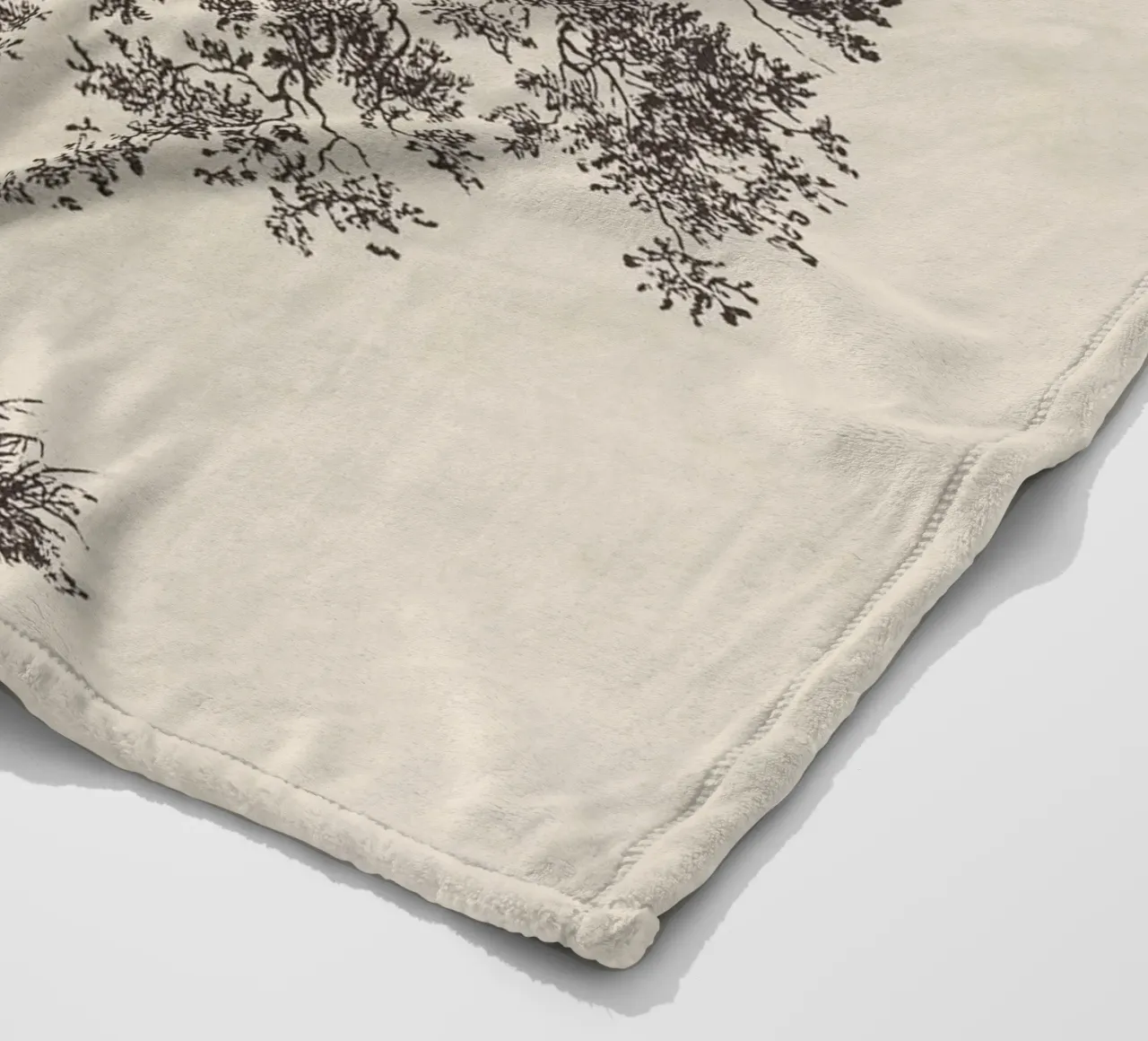 Tree Sketch - Scotch Pine coperta in pile da apoloprints