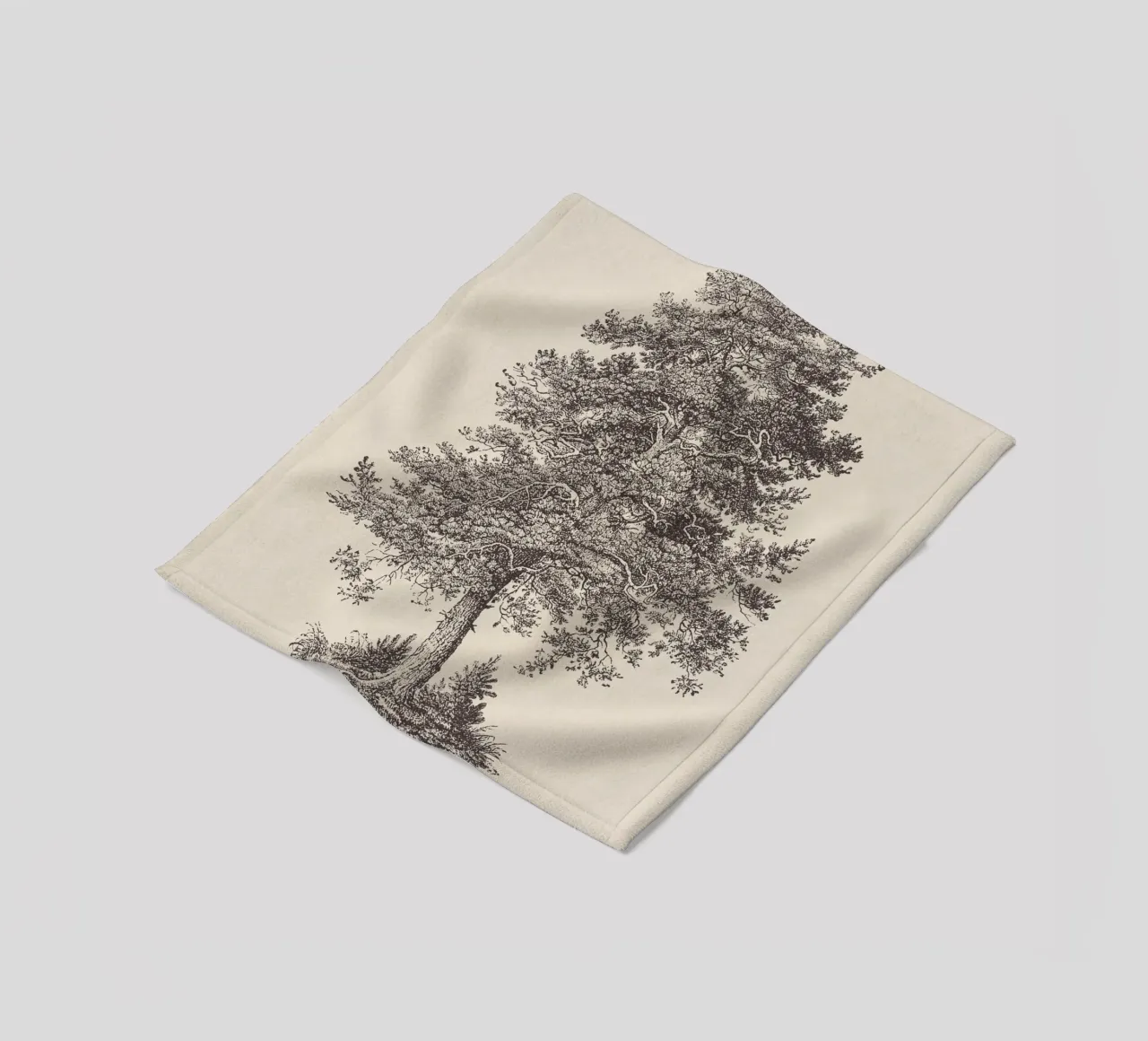 Tree Sketch - Scotch Pine coperta in pile da apoloprints