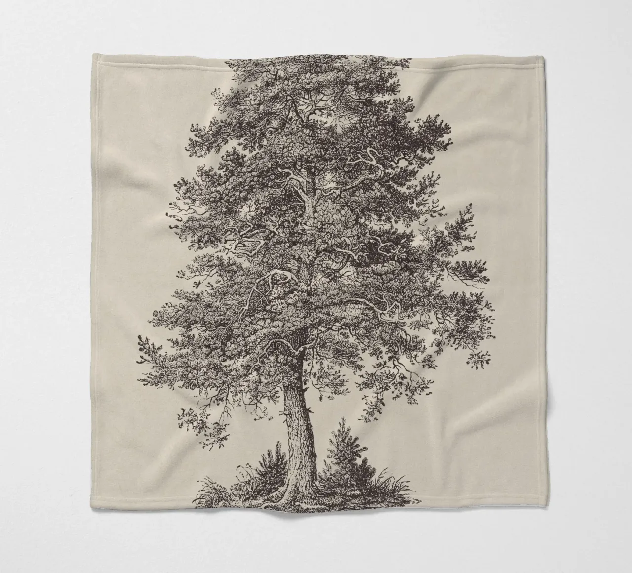 Tree Sketch - Scotch Pine coperta in pile da apoloprints