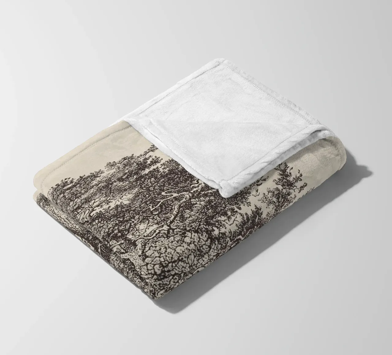 Tree Sketch - Scotch Pine coperta in pile da apoloprints