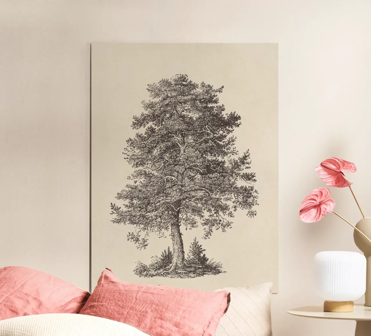 Tree Sketch - Scotch Pine carta hahnemühle da apoloprints