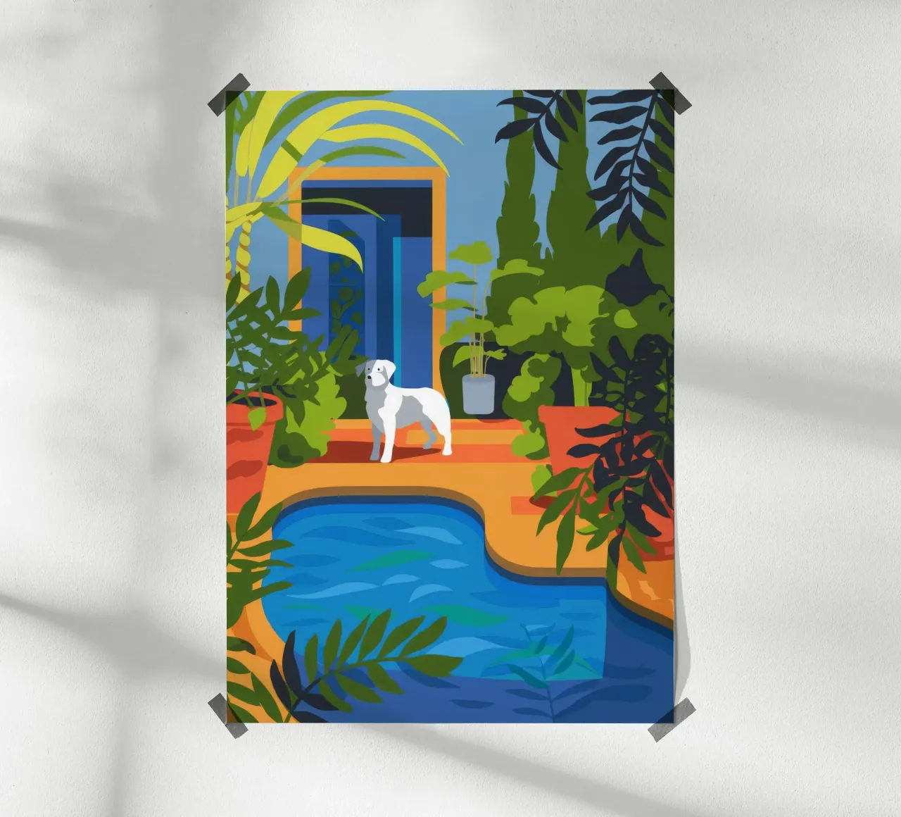 Ruhe am Pool Poster von Artie Shifa