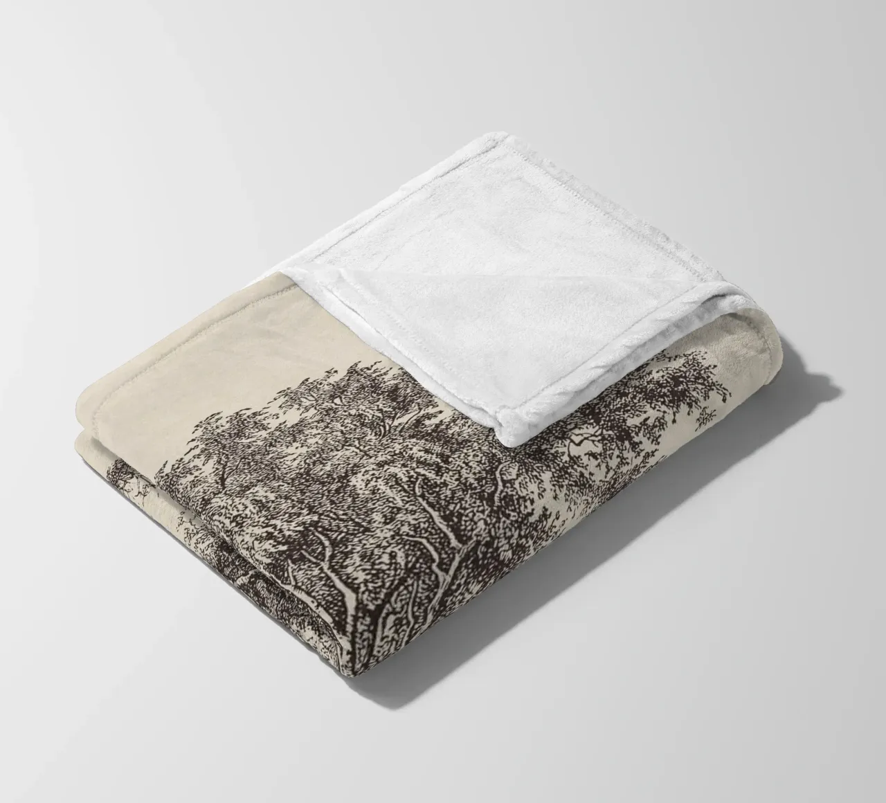 Tree Sketch - Silver Birch coperta in pile da apoloprints