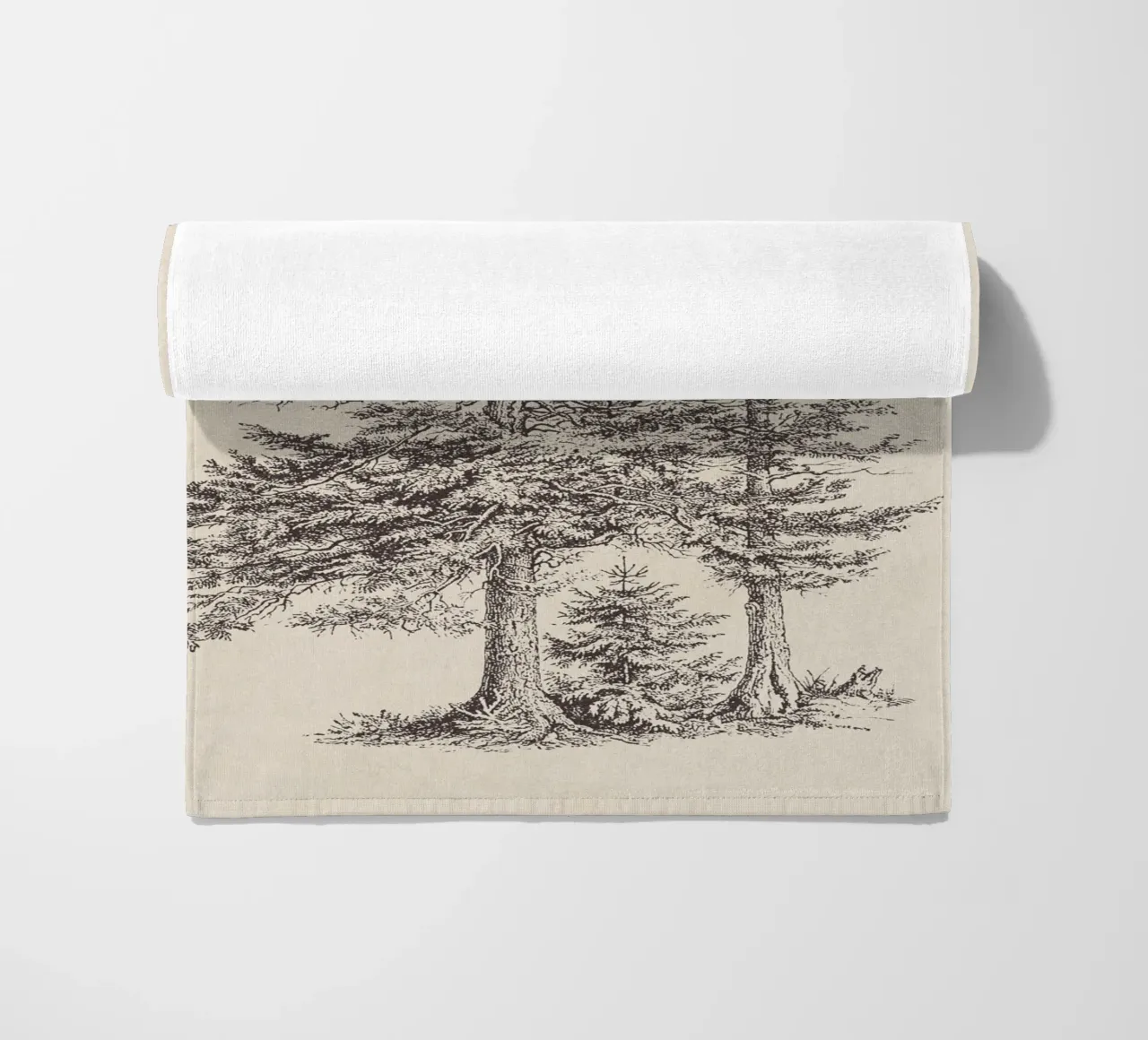 Tree Sketch - Silver Fir telo mare da apoloprints