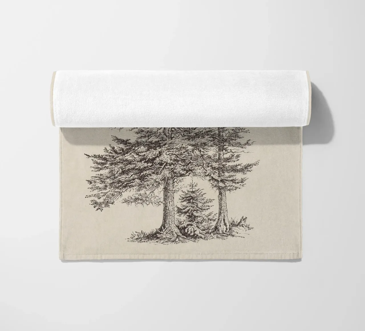 Tree Sketch - Silver Fir telo mare da apoloprints