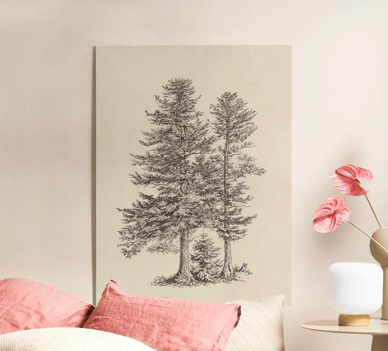 Tree Sketch - Silver Fir plexiglass da apoloprints