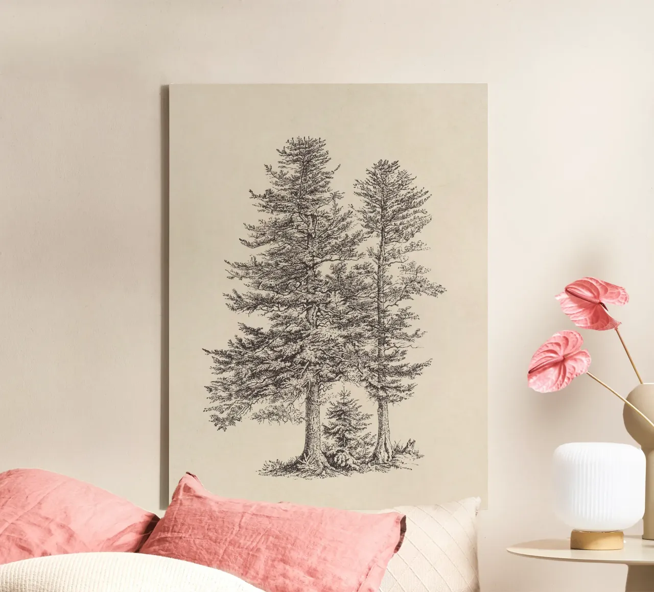 Tree Sketch - Silver Fir tela da apoloprints