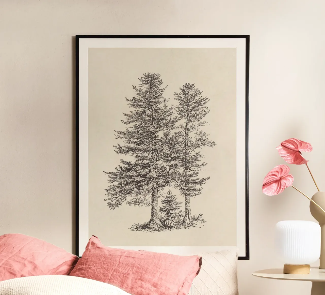 Tree Sketch - Silver Fir poster da apoloprints