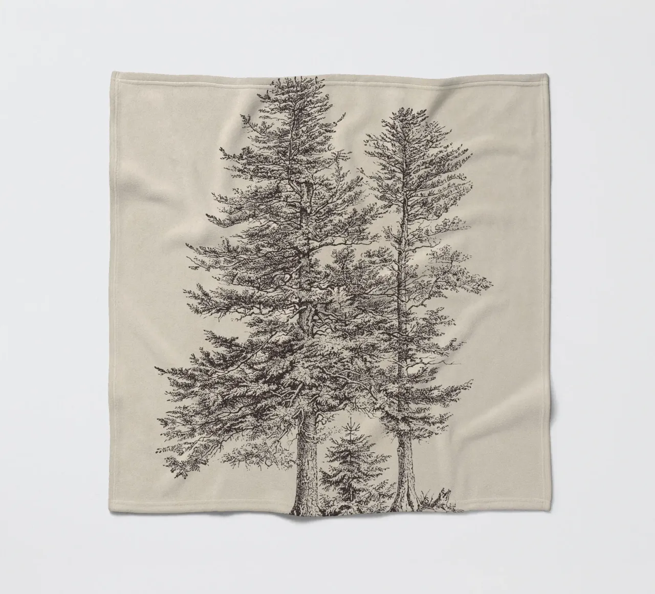 Tree Sketch - Silver Fir coperta in pile da apoloprints