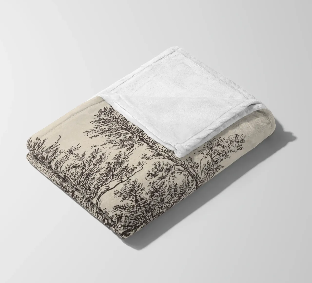 Tree Sketch - Silver Fir coperta in pile da apoloprints