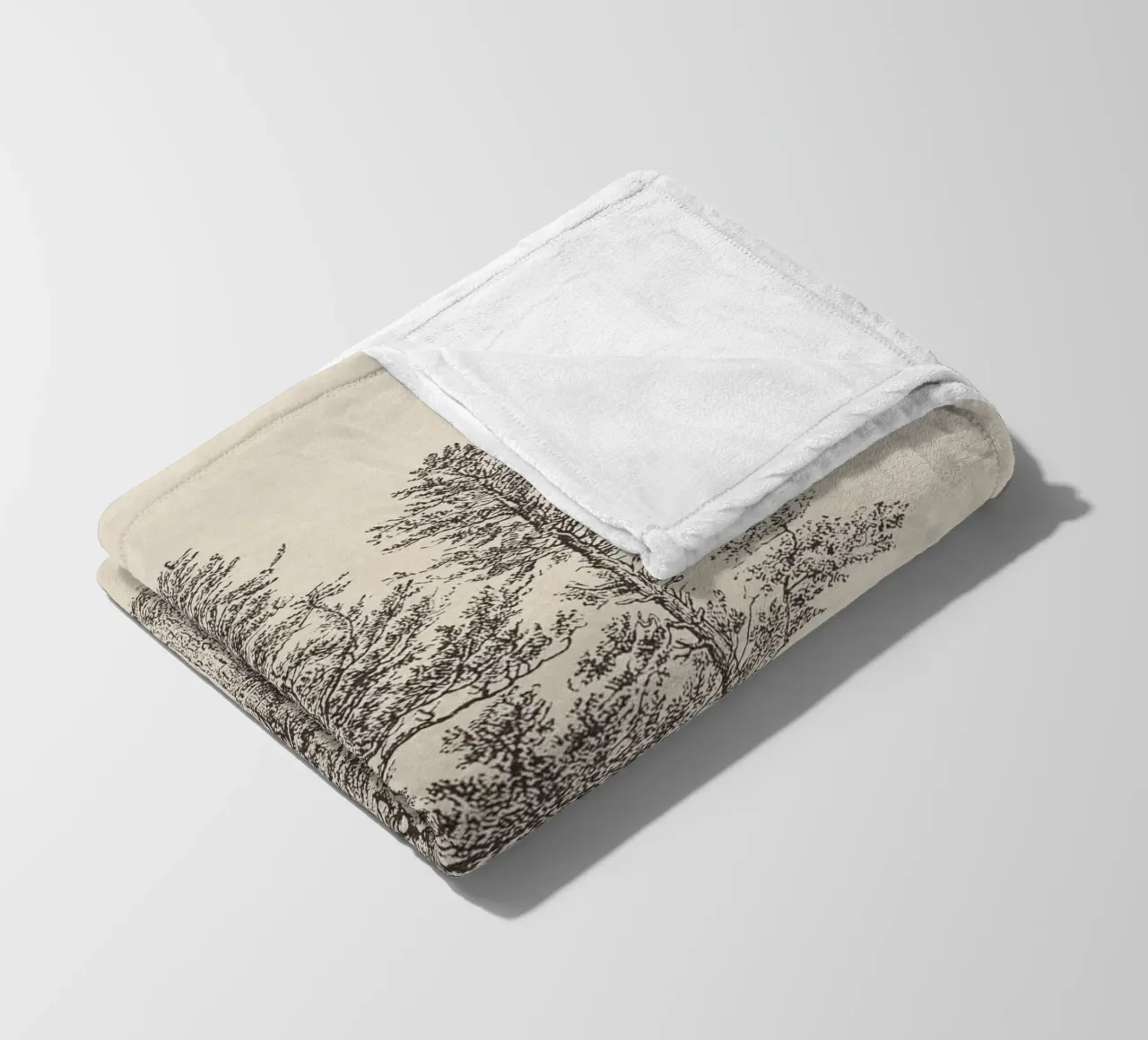 Tree Sketch - Silver Fir coperta in pile da apoloprints