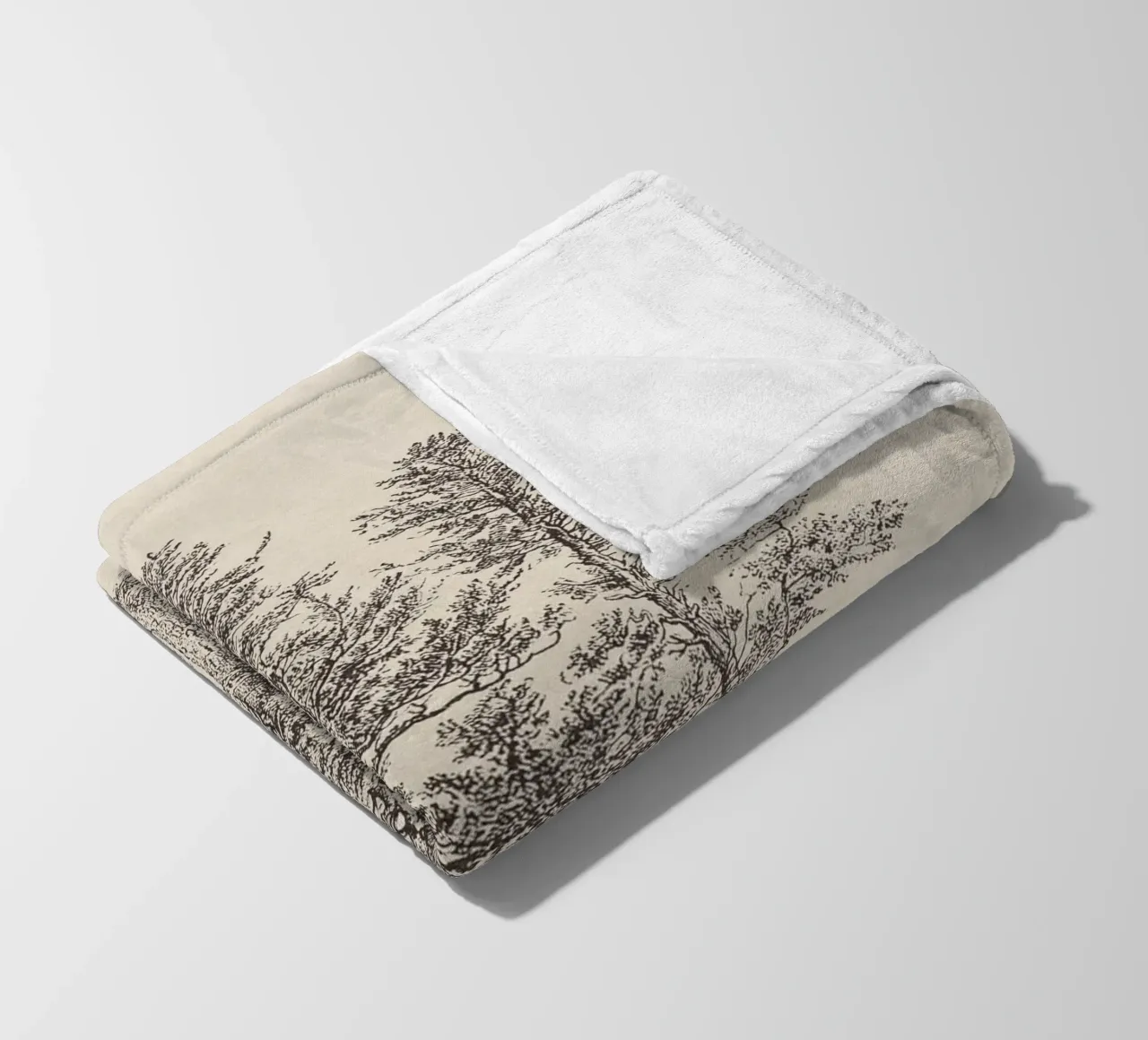 Tree Sketch - Silver Fir coperta in pile da apoloprints