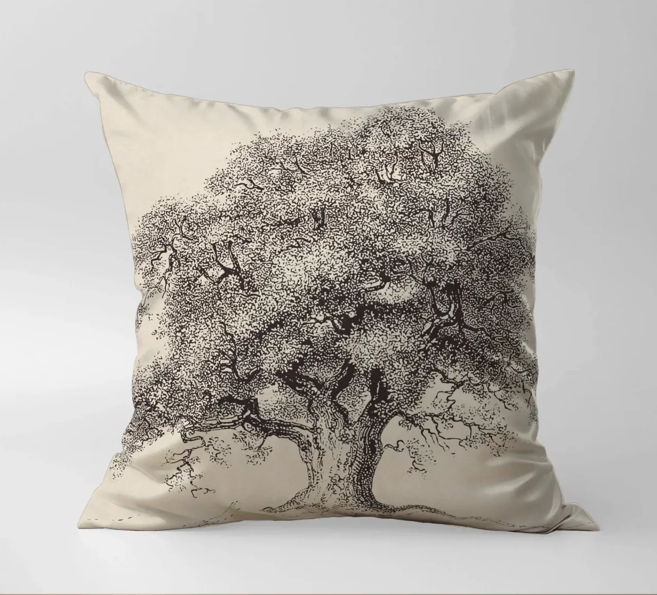 Tree Sketch - Spring Oak cuscino da apoloprints