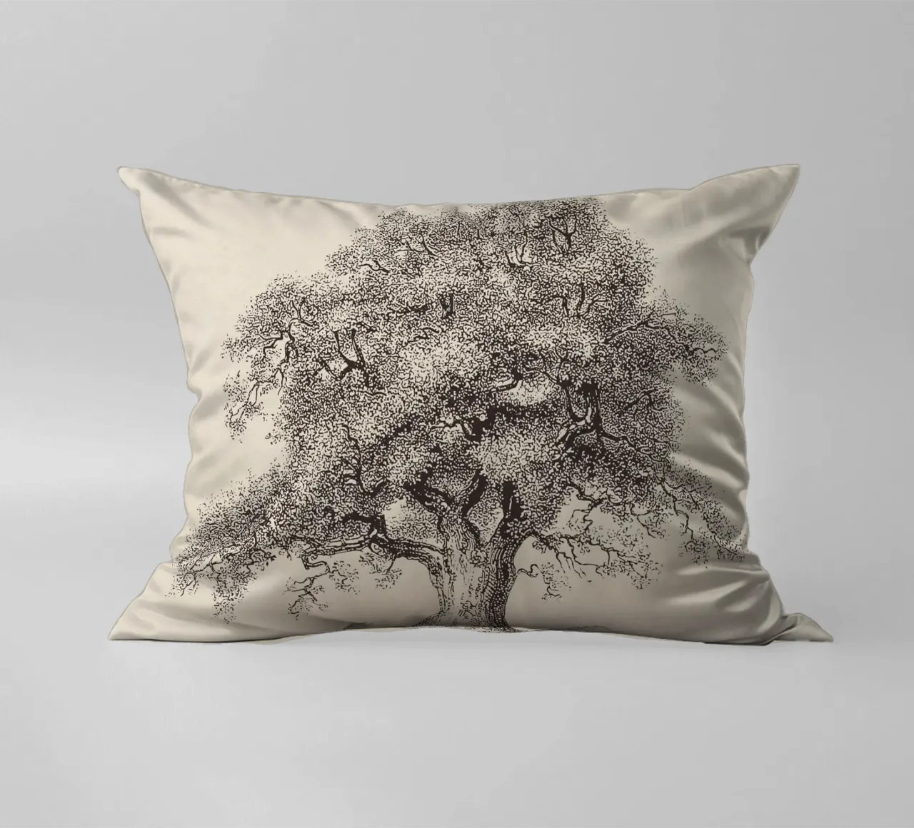 Tree Sketch - Spring Oak cuscino da apoloprints