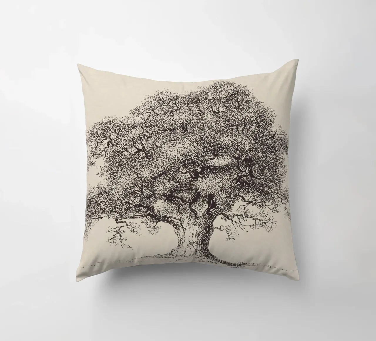 Tree Sketch - Spring Oak cuscino da apoloprints