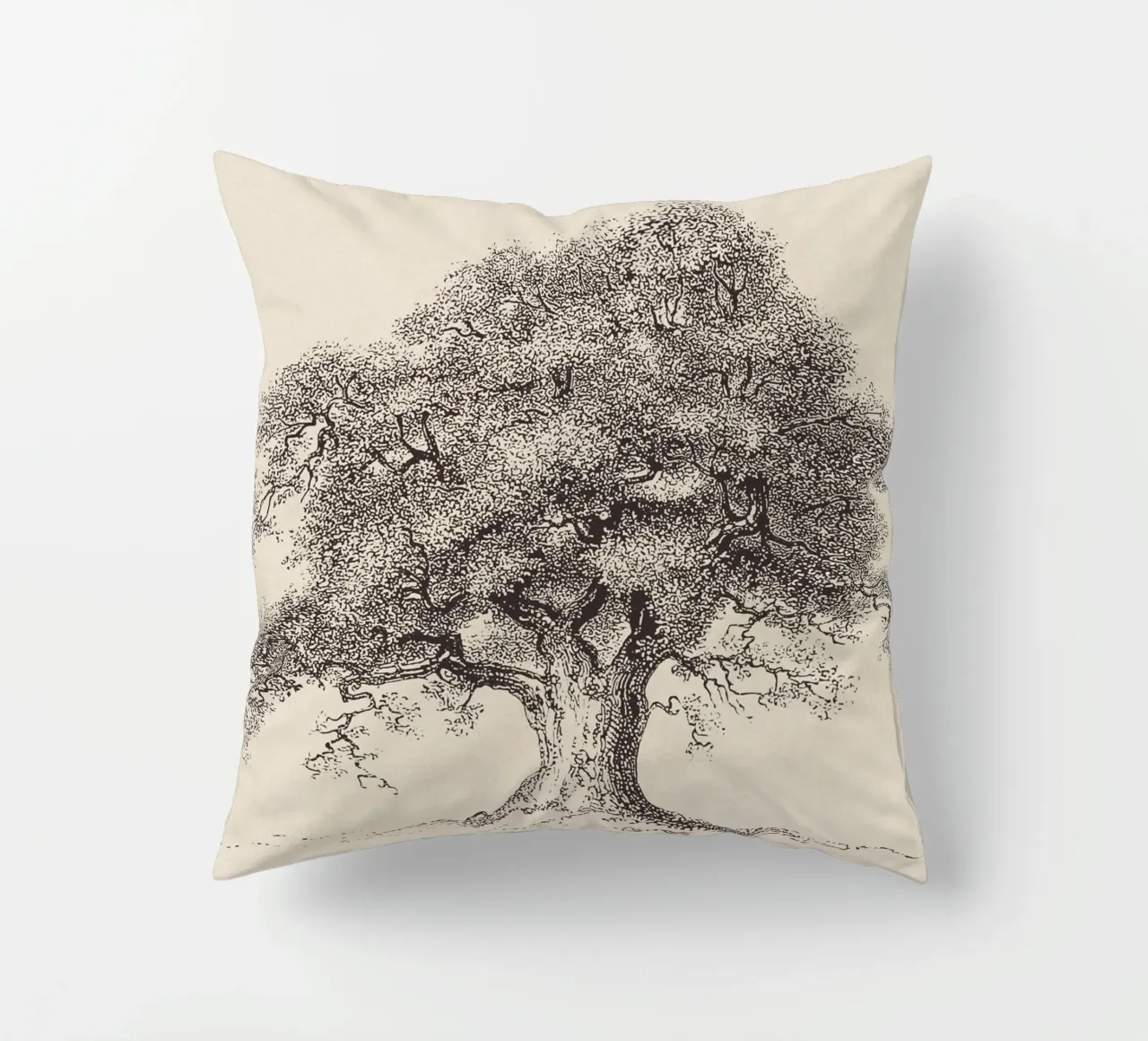Tree Sketch - Spring Oak cuscino da apoloprints
