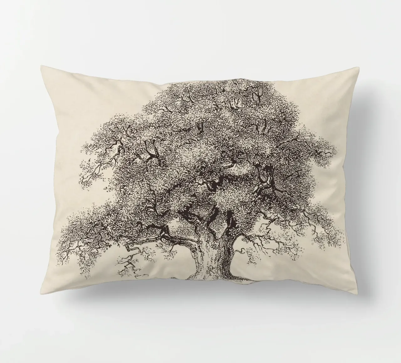 Tree Sketch - Spring Oak cuscino da apoloprints