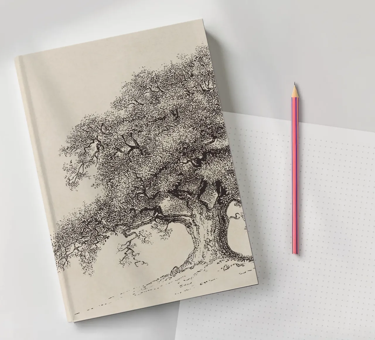 Tree Sketch - Spring Oak notebook by apoloprints