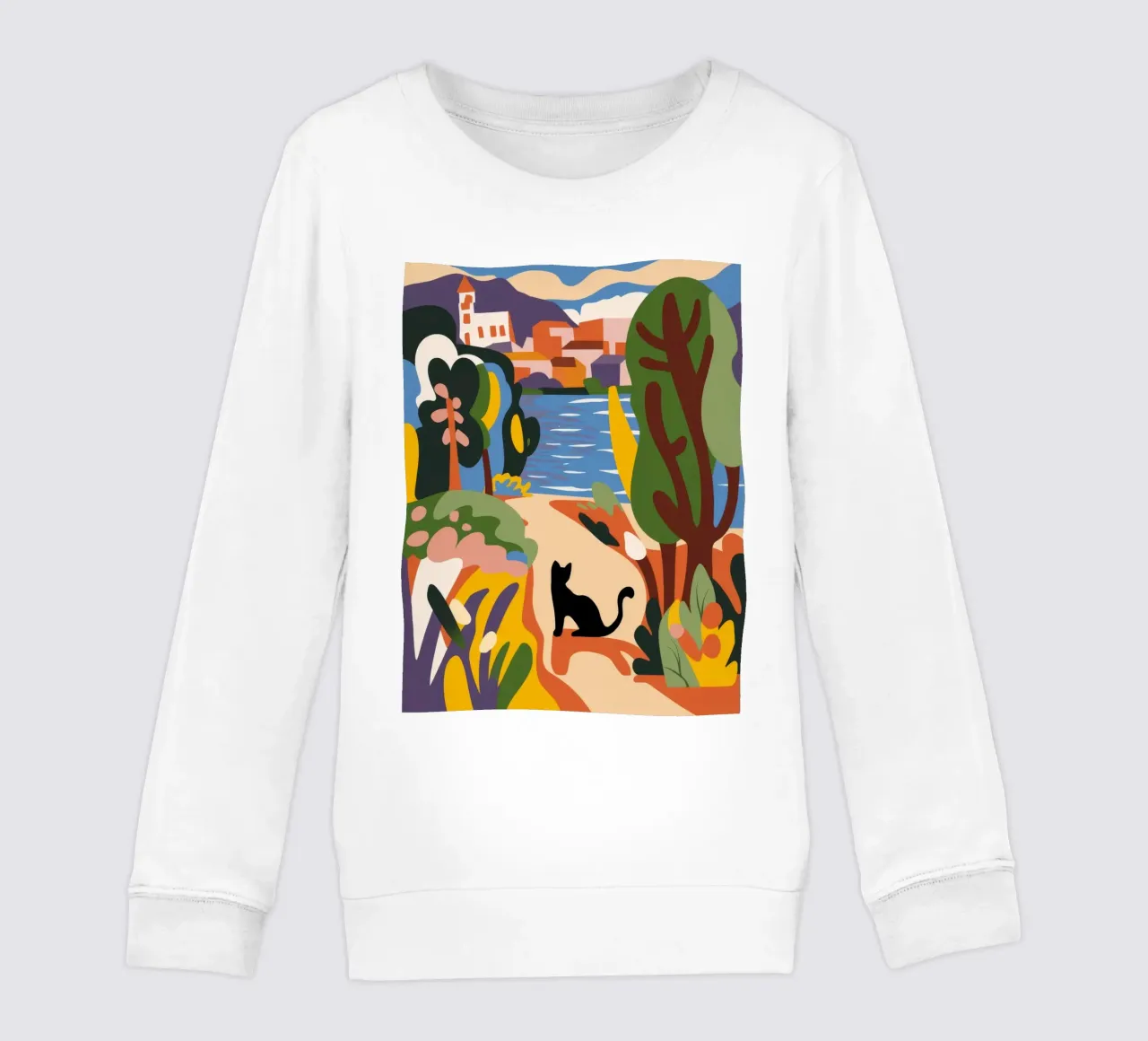 Riverside Path sudadera para niño de Artie Shifa