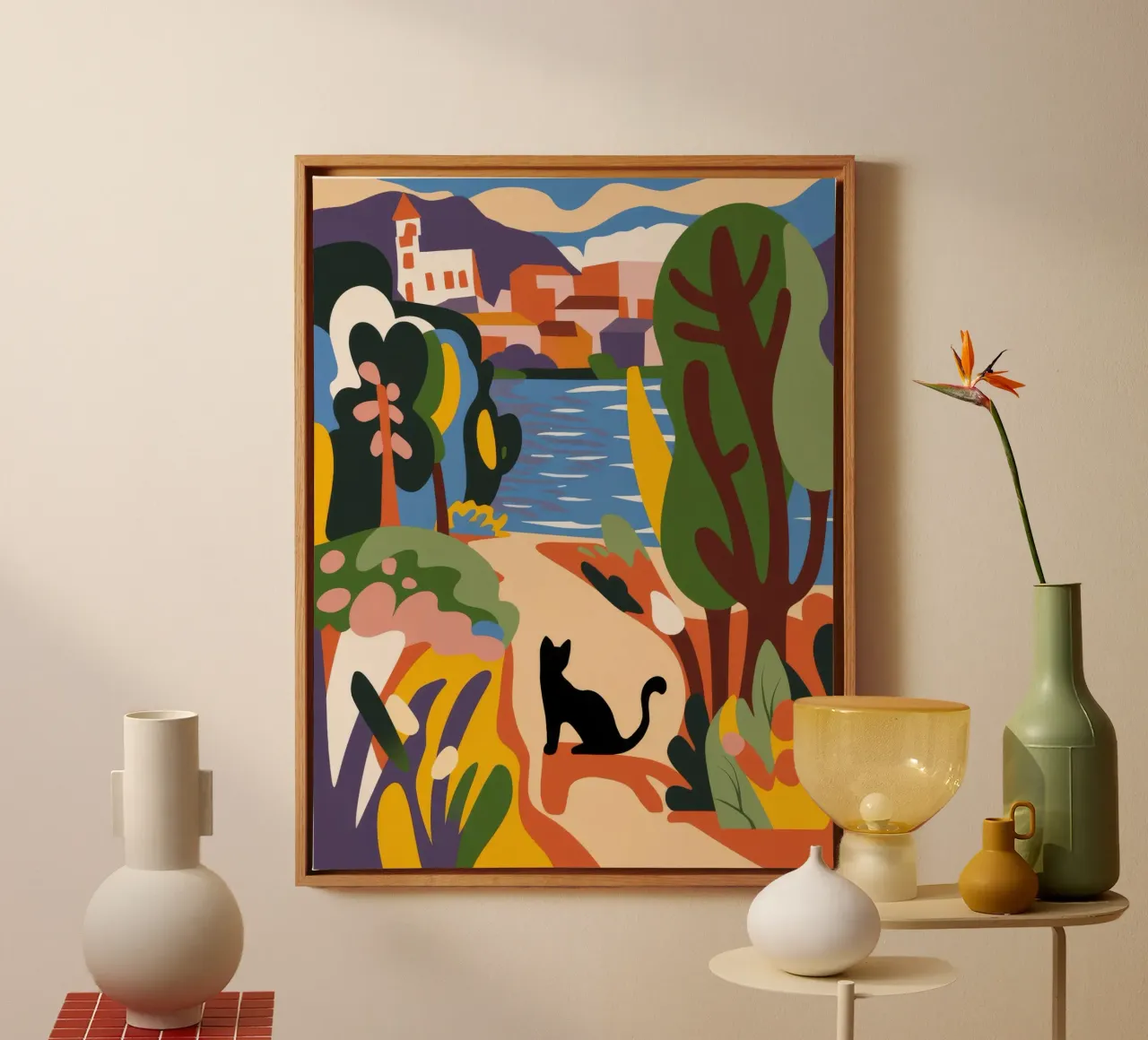 Riverside Path canvas by Artie Shifa