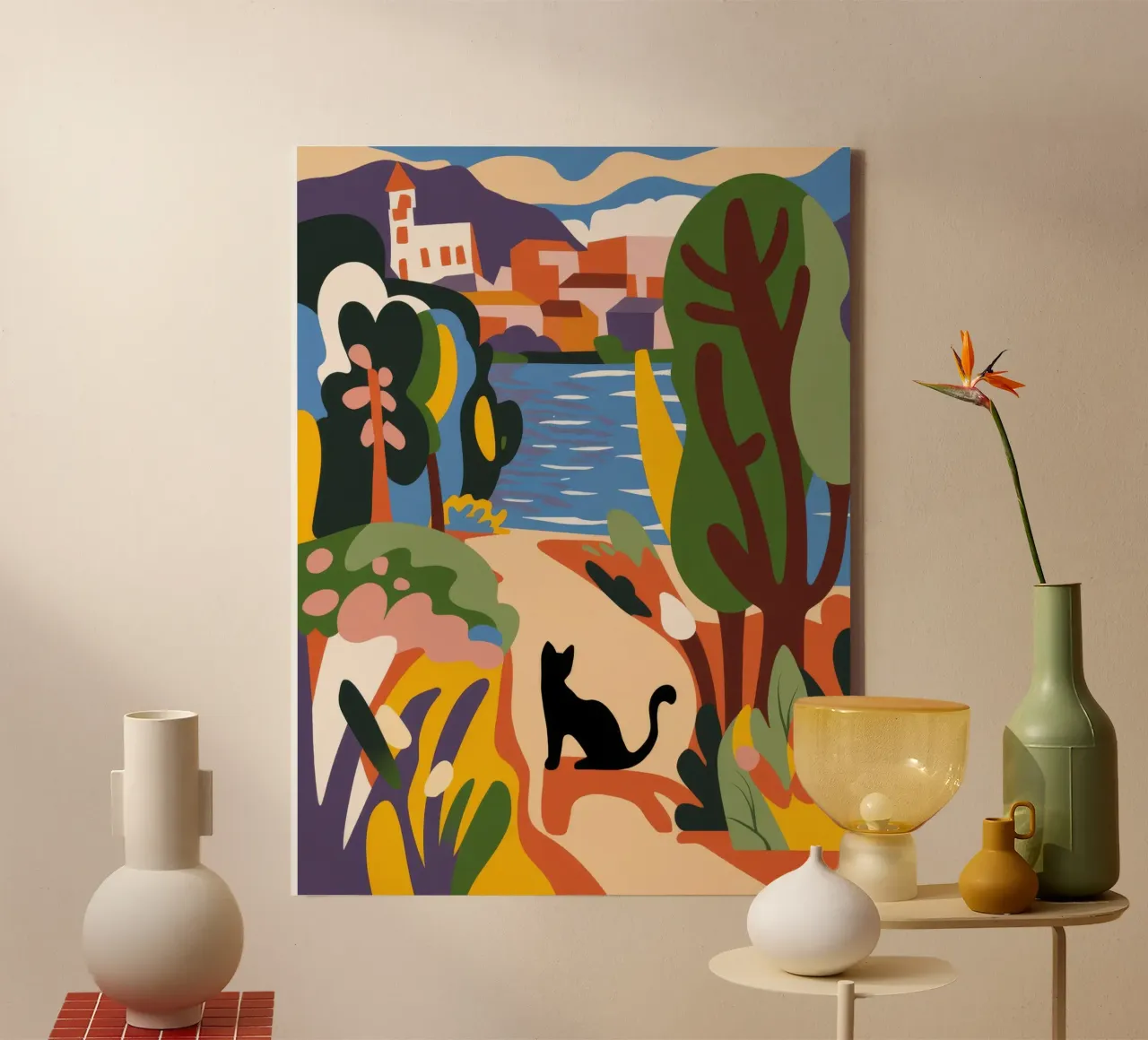 Riverside Path canvas by Artie Shifa