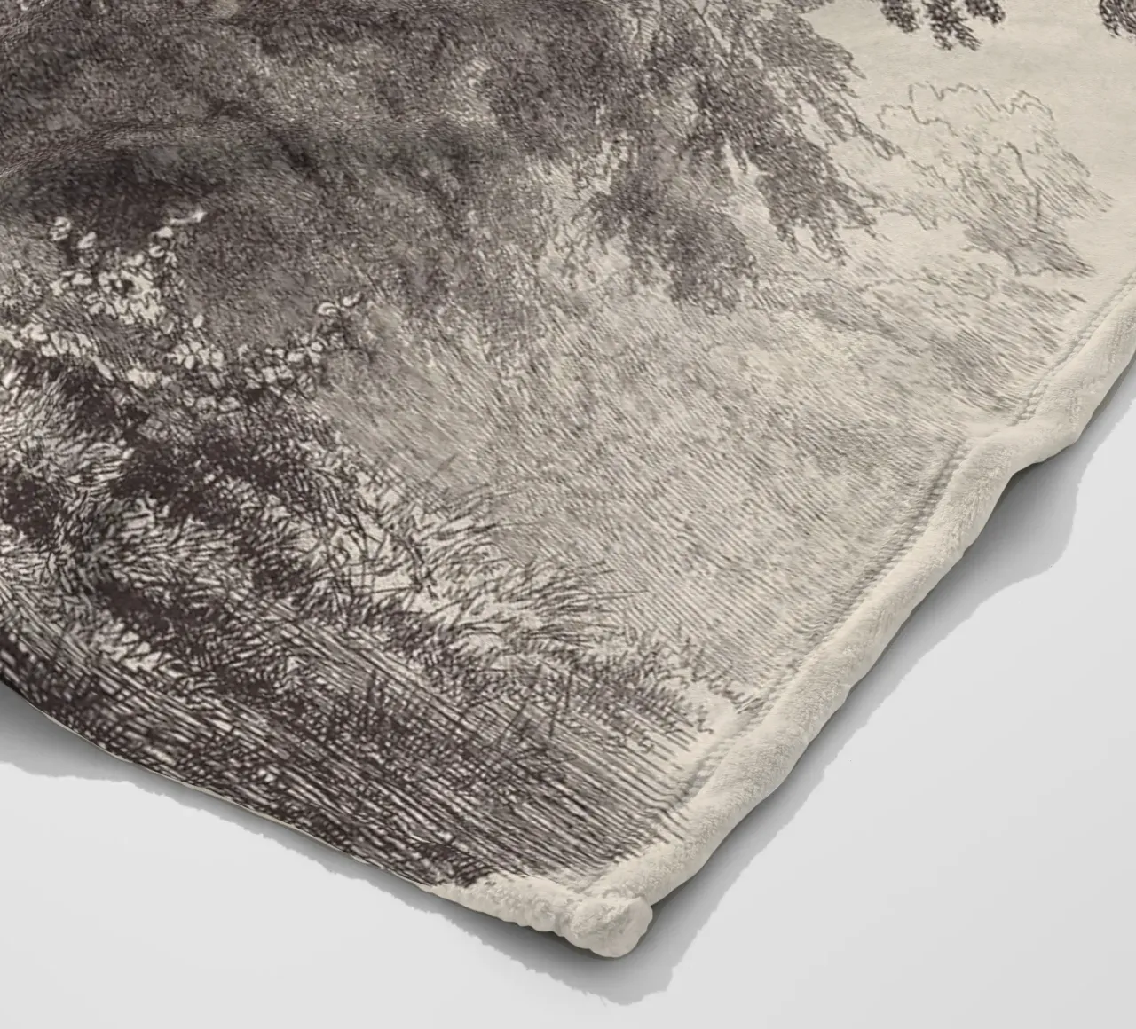 Tree Sketch - Landscape no. 23 coperta in pile da apoloprints