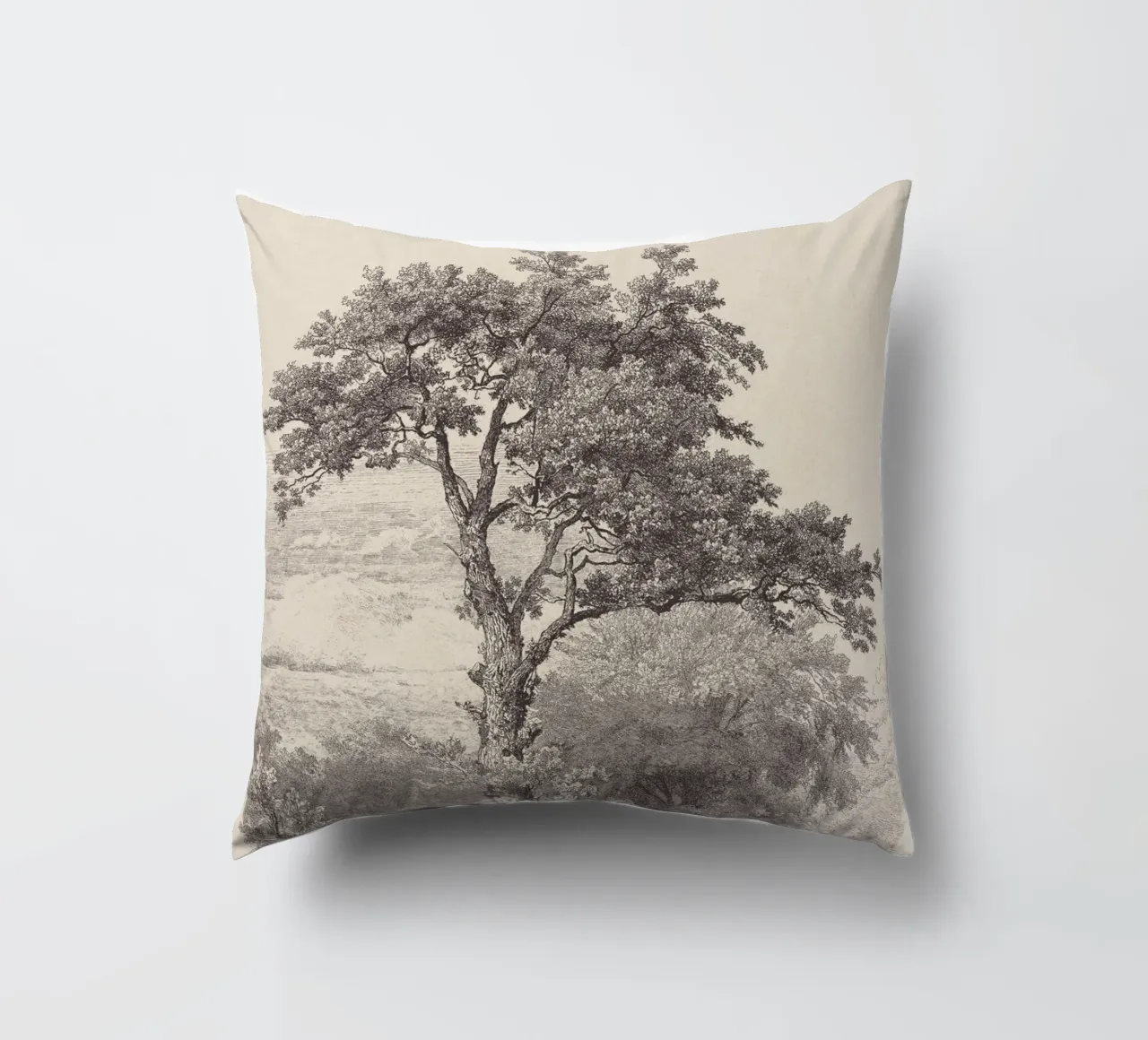 Tree Sketch - Landscape no. 23 cuscino da apoloprints