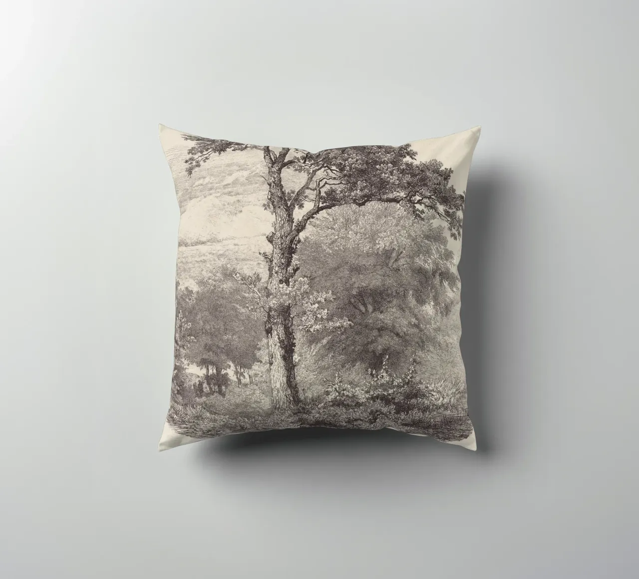 Tree Sketch - Landscape no. 23 cuscino da apoloprints