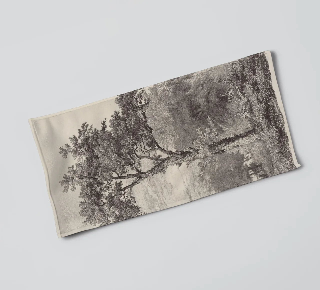 Tree Sketch - Landscape no. 23 asciugamano da bagno da apoloprints