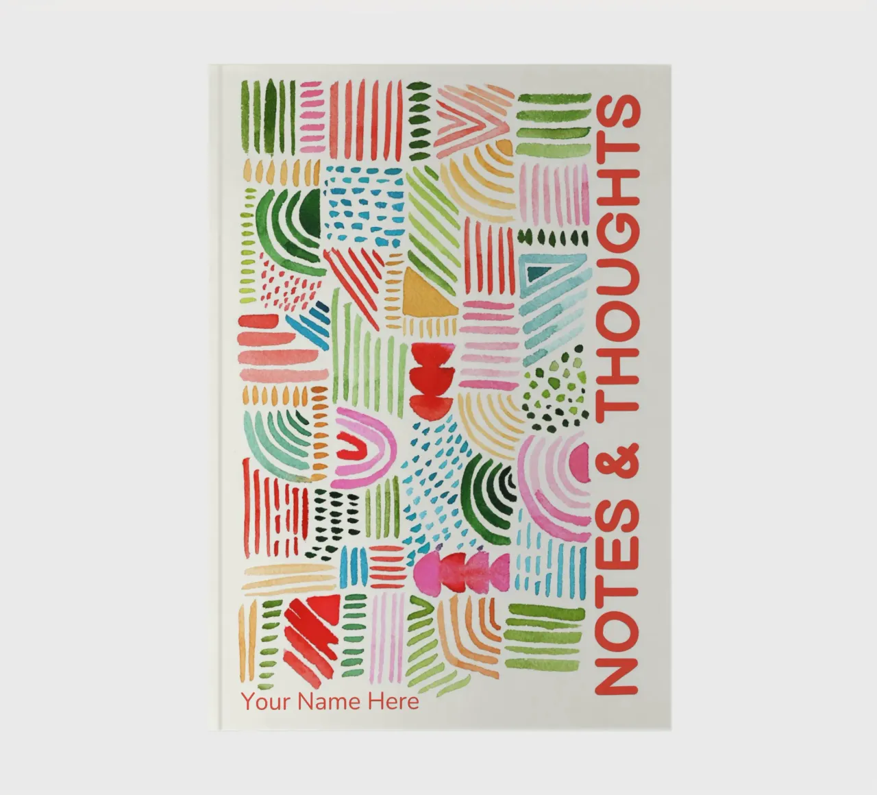 Notas y pensamientos - Diario personalizado - Garabatos cuaderno de Peaches Art Prints