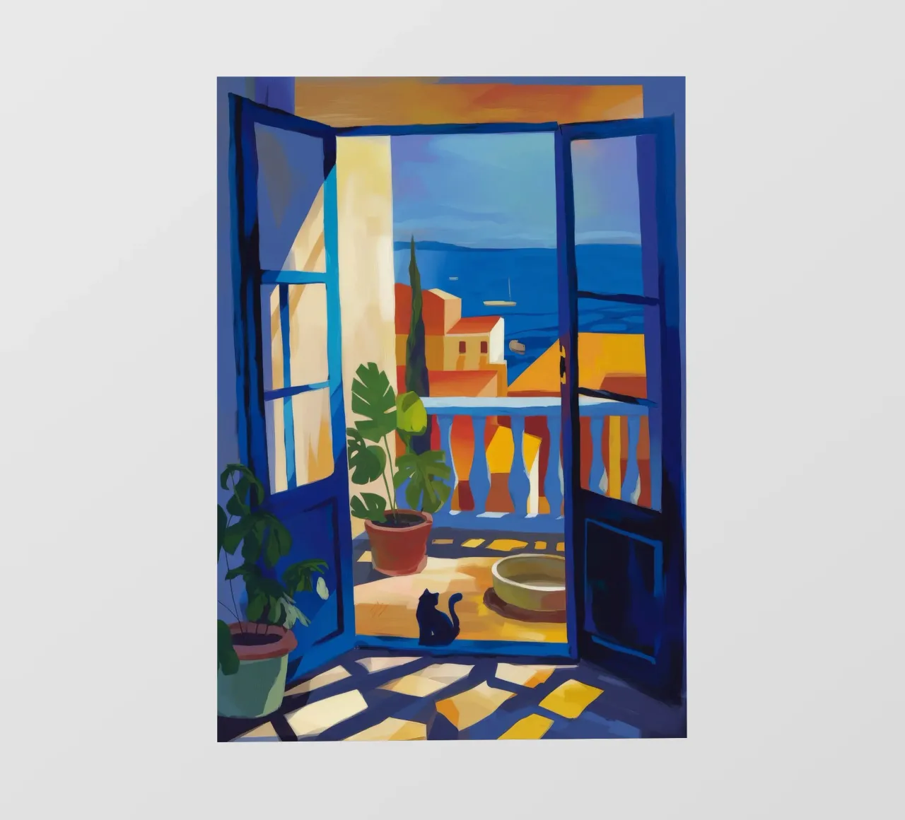 Balkon am Meer Fototapete von Artie Shifa