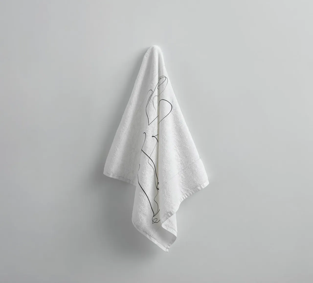 Circino - desnudo de una línea toalla de baño de Addillum